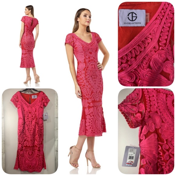 JS Collections SHORT SLEEVE MINI DRESS - Picture 3 of 8